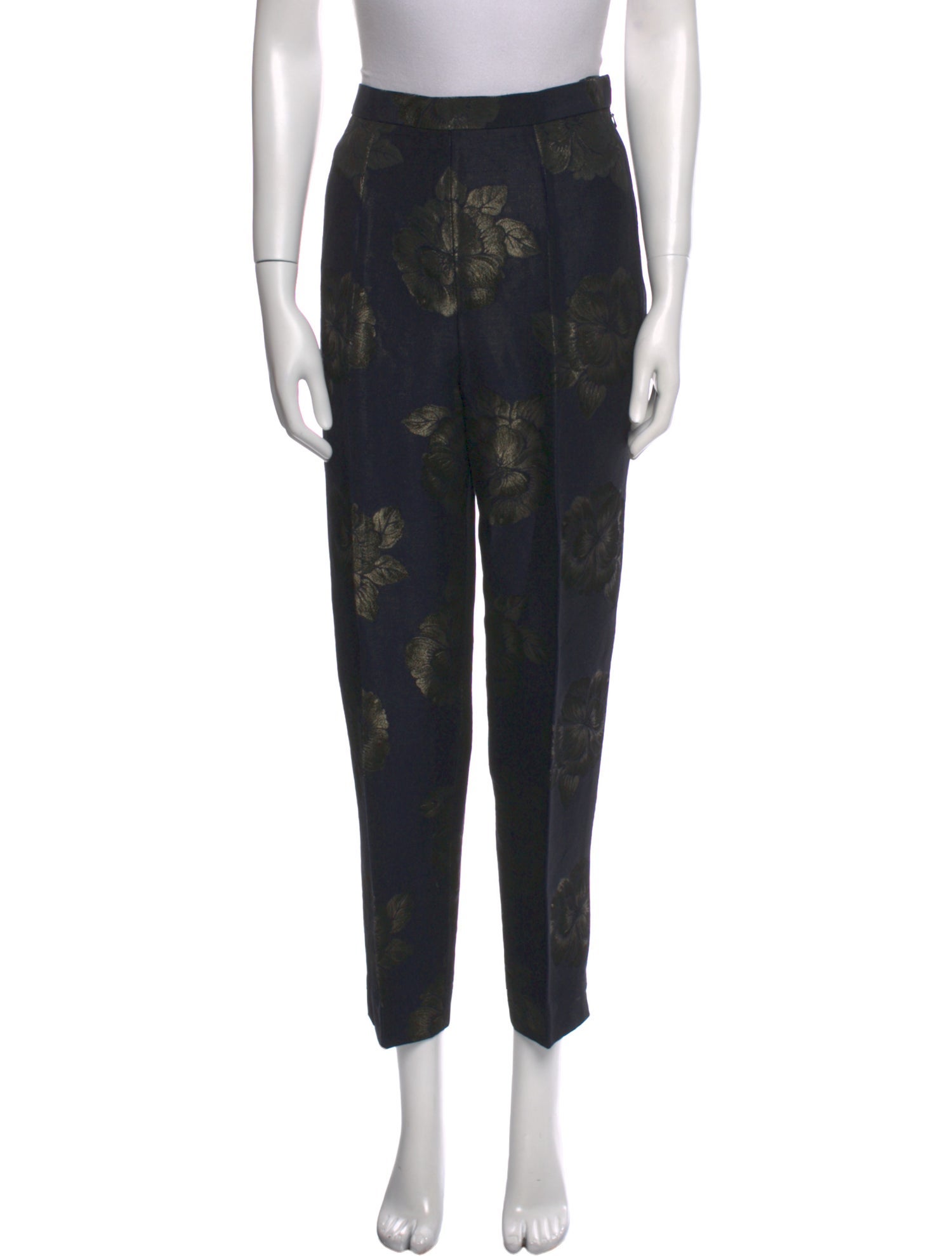 John Carlisle Floral Print Straight Leg Pants