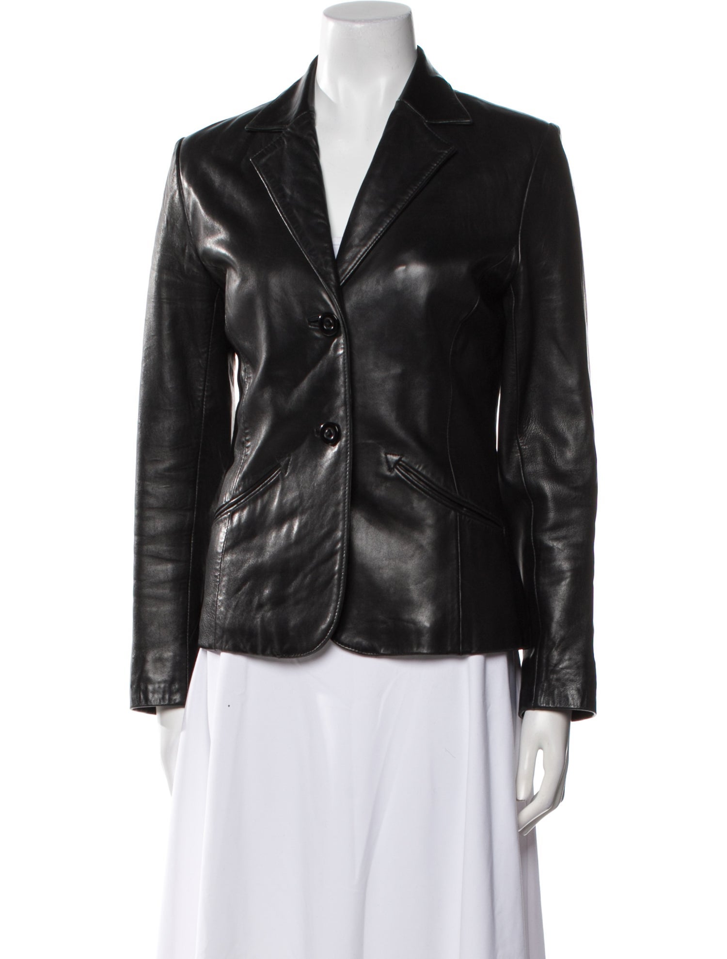 John Carlisle Leather Blazer