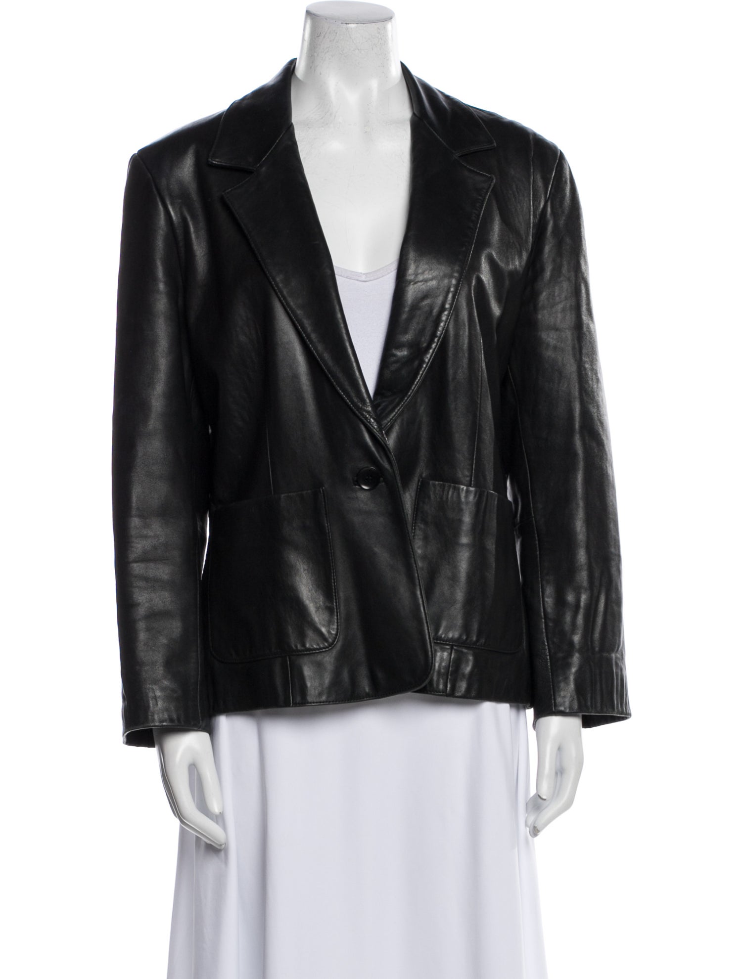 John Carlisle Leather Blazer