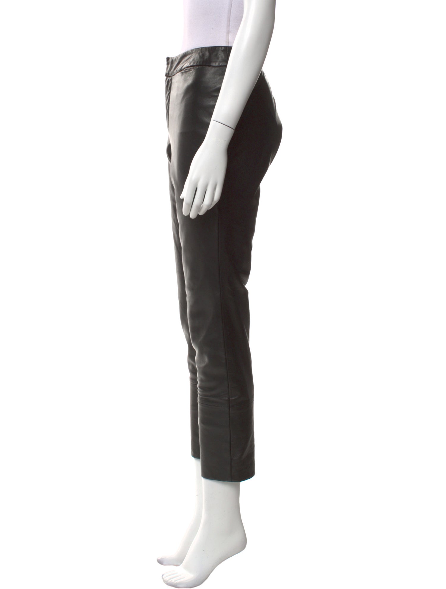 John Carlisle Leather Straight Leg Pants