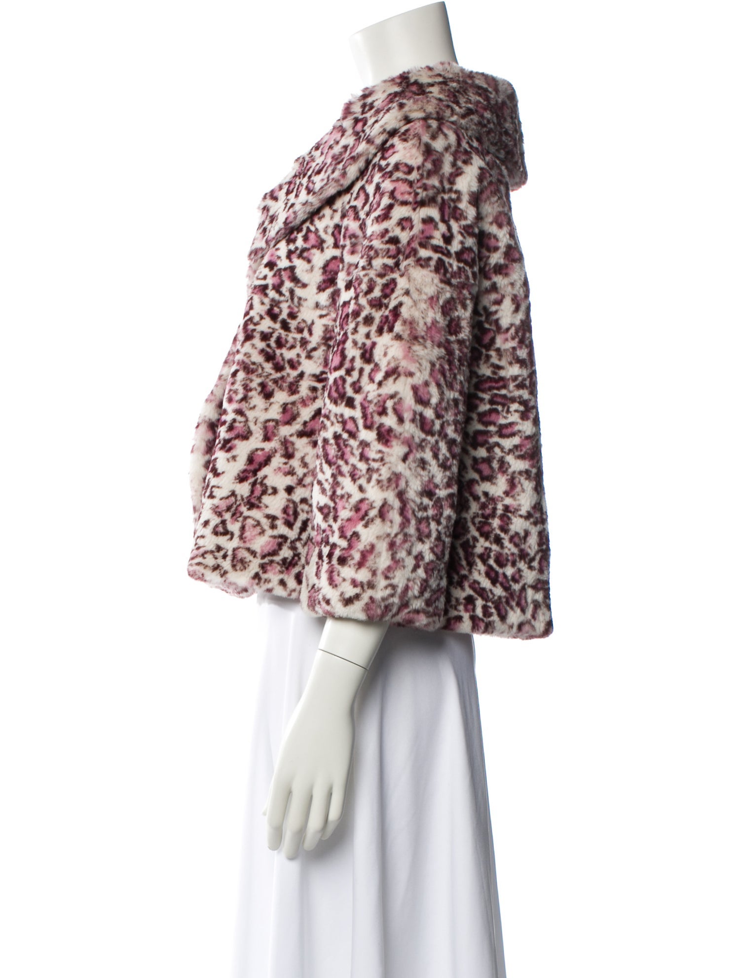 John Carlisle Animal Print Fur Jacket