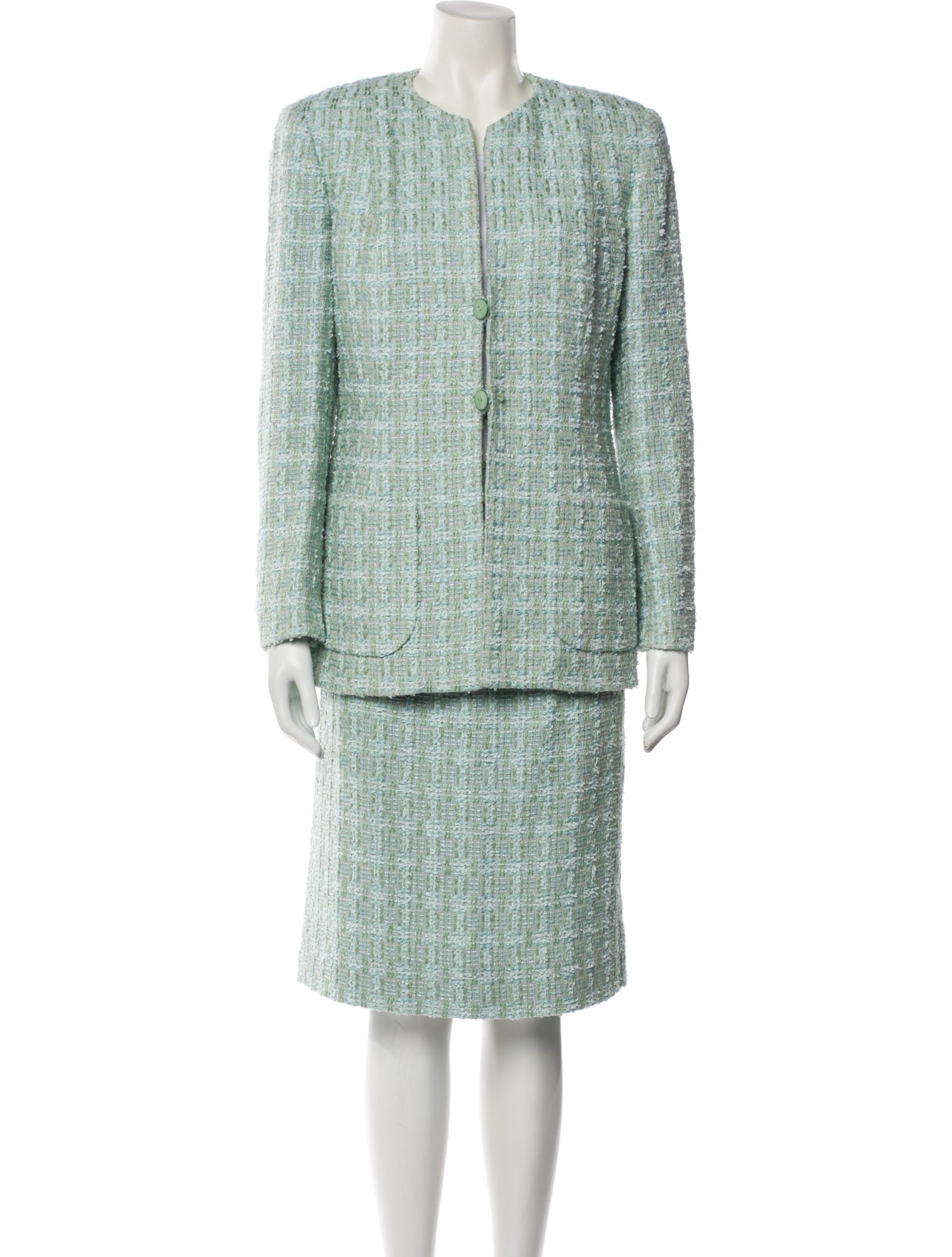 John Carlisle Tweed Pattern Skirt Set