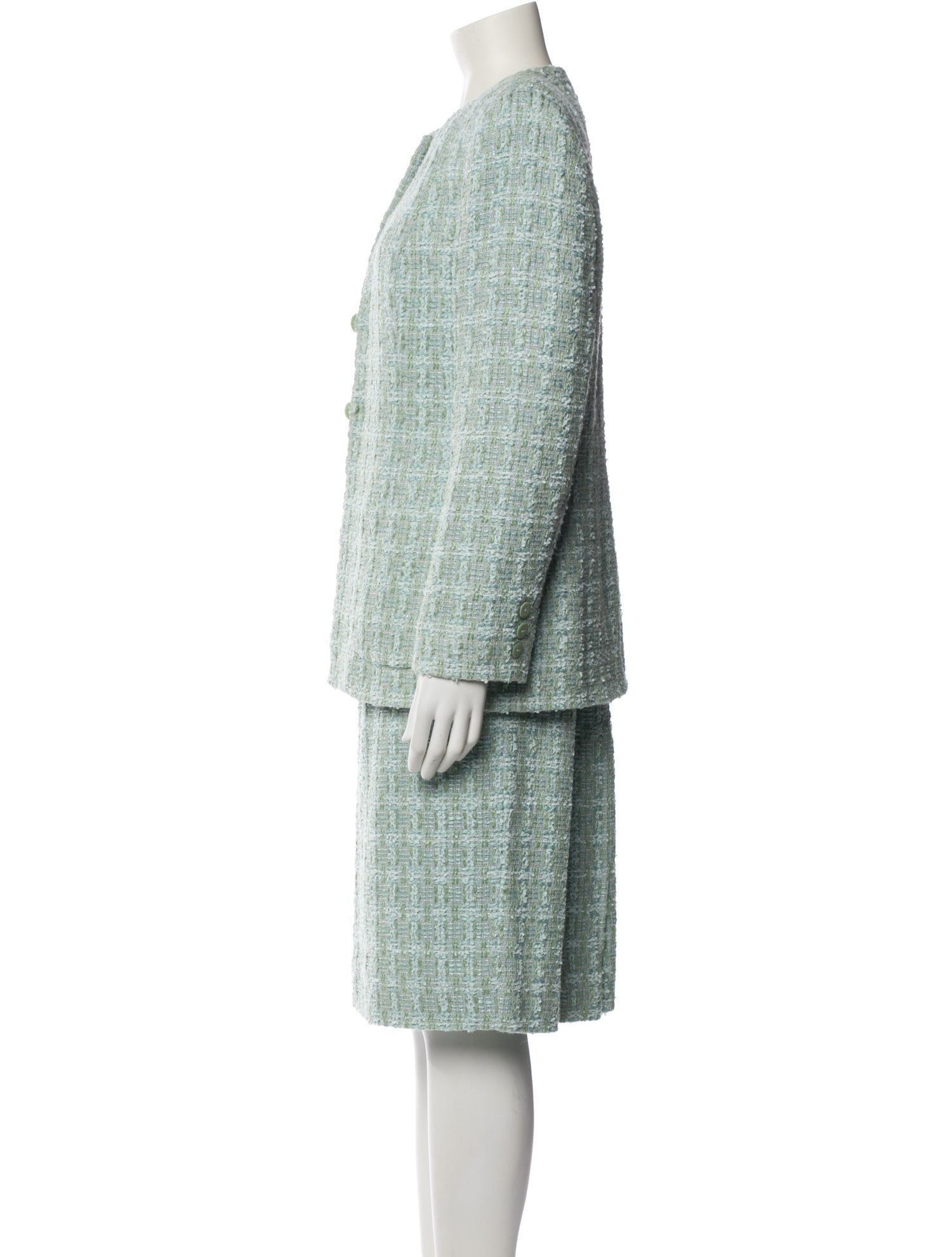 John Carlisle Tweed Pattern Skirt Set