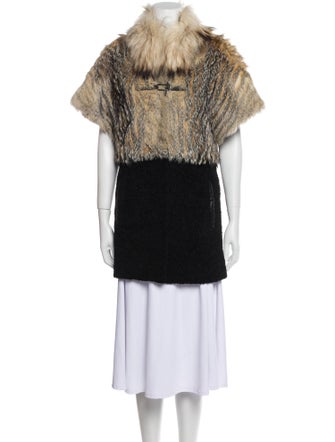 Jo Petters Lambskin Faux Fur Coat