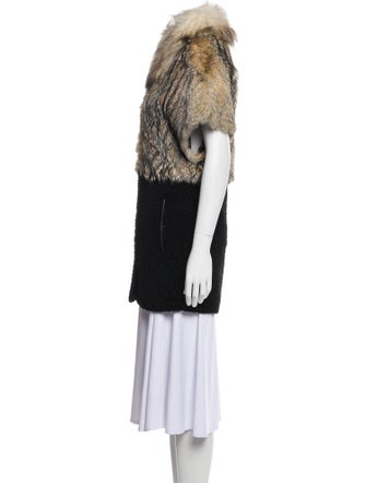 Jo Petters Lambskin Faux Fur Coat
