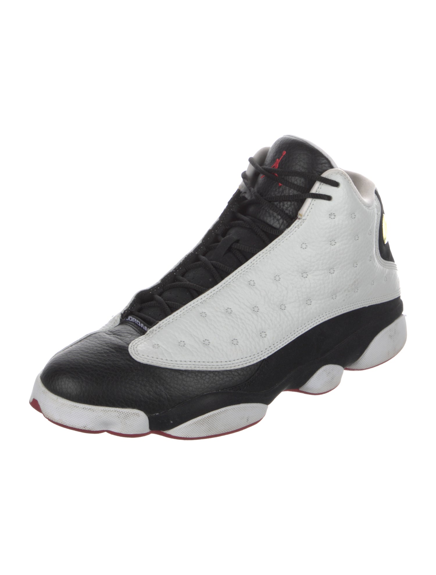 Jordan Leather Colorblock Pattern Sneakers