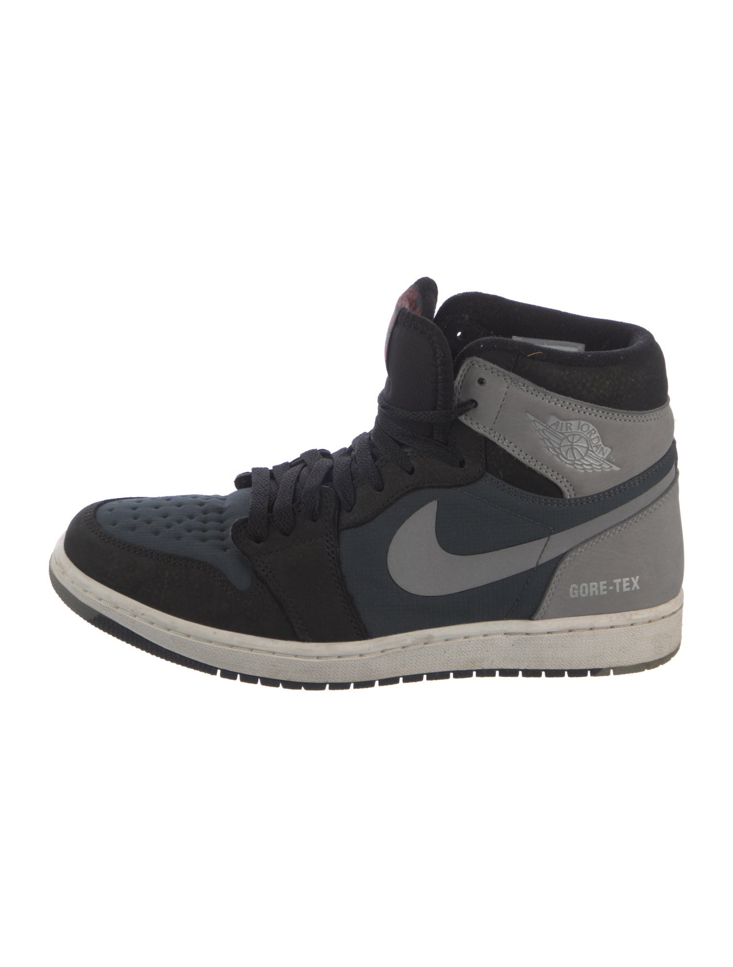 Jordan Leather Colorblock Pattern Sneakers