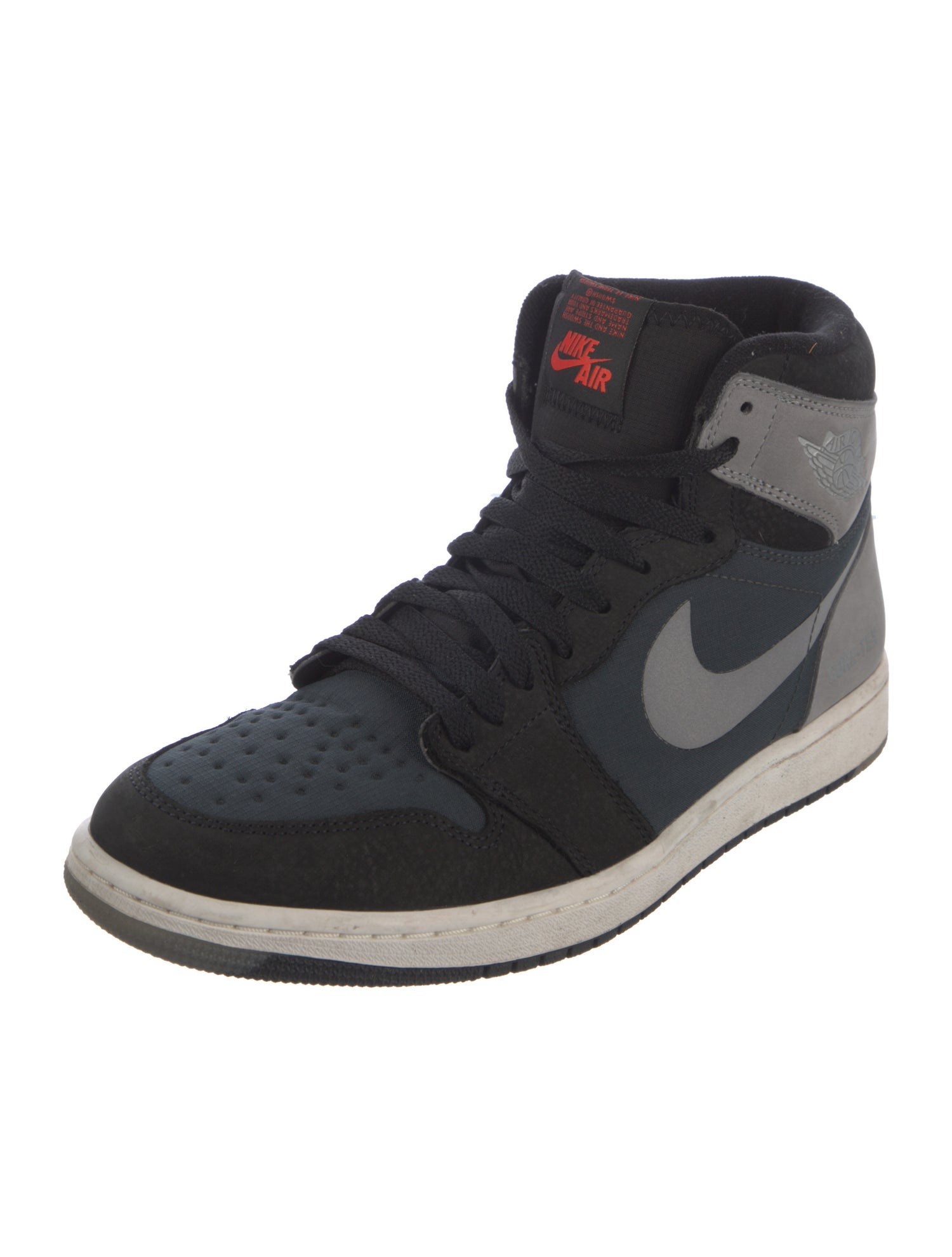 Jordan Leather Colorblock Pattern Sneakers