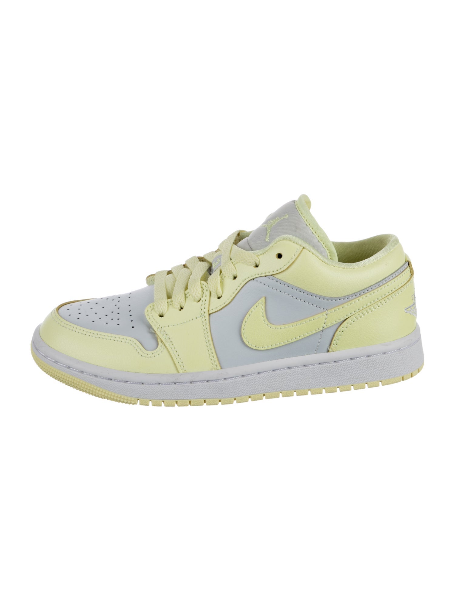 Jordan Leather Colorblock Pattern Athletic Sneakers