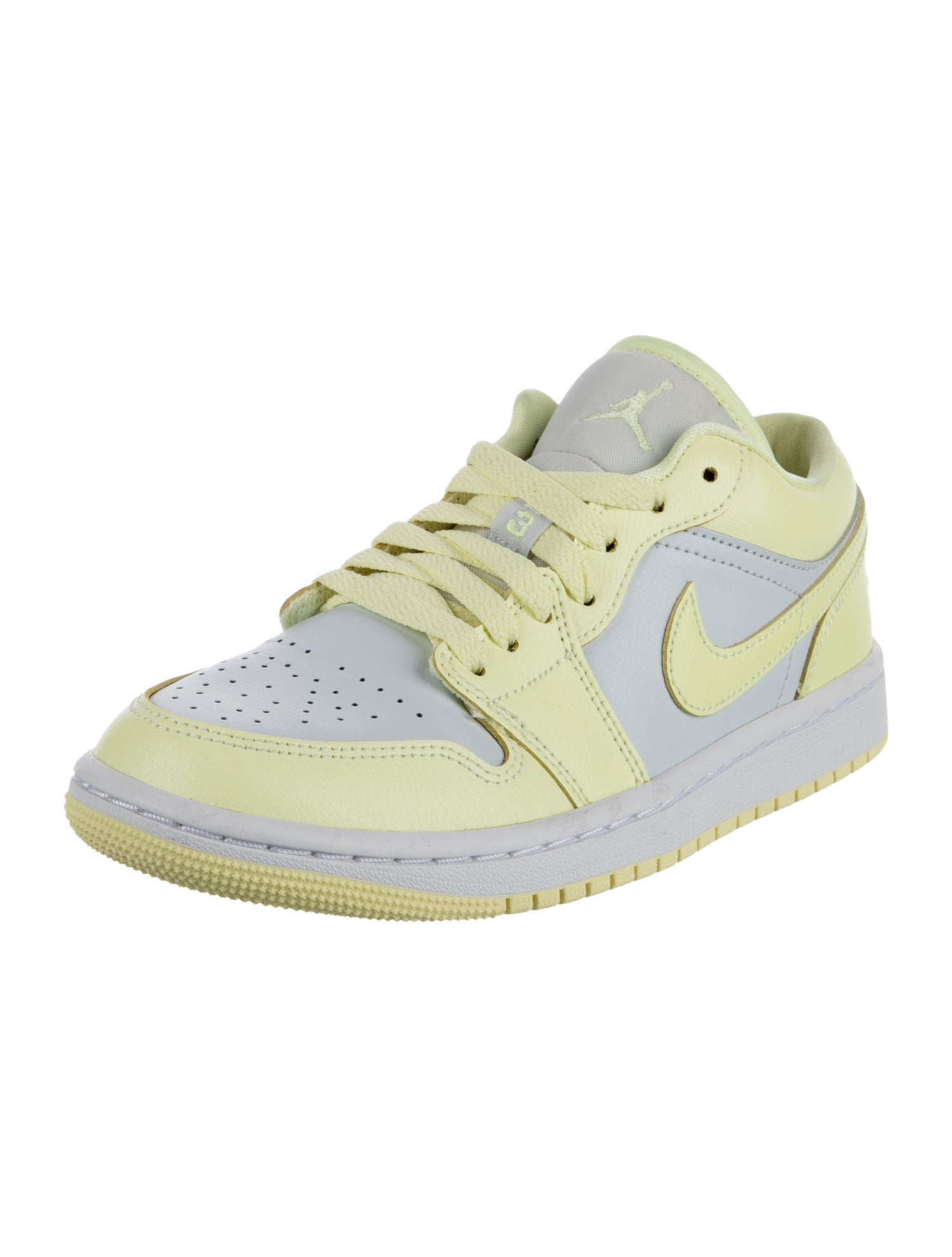 Jordan Leather Colorblock Pattern Athletic Sneakers