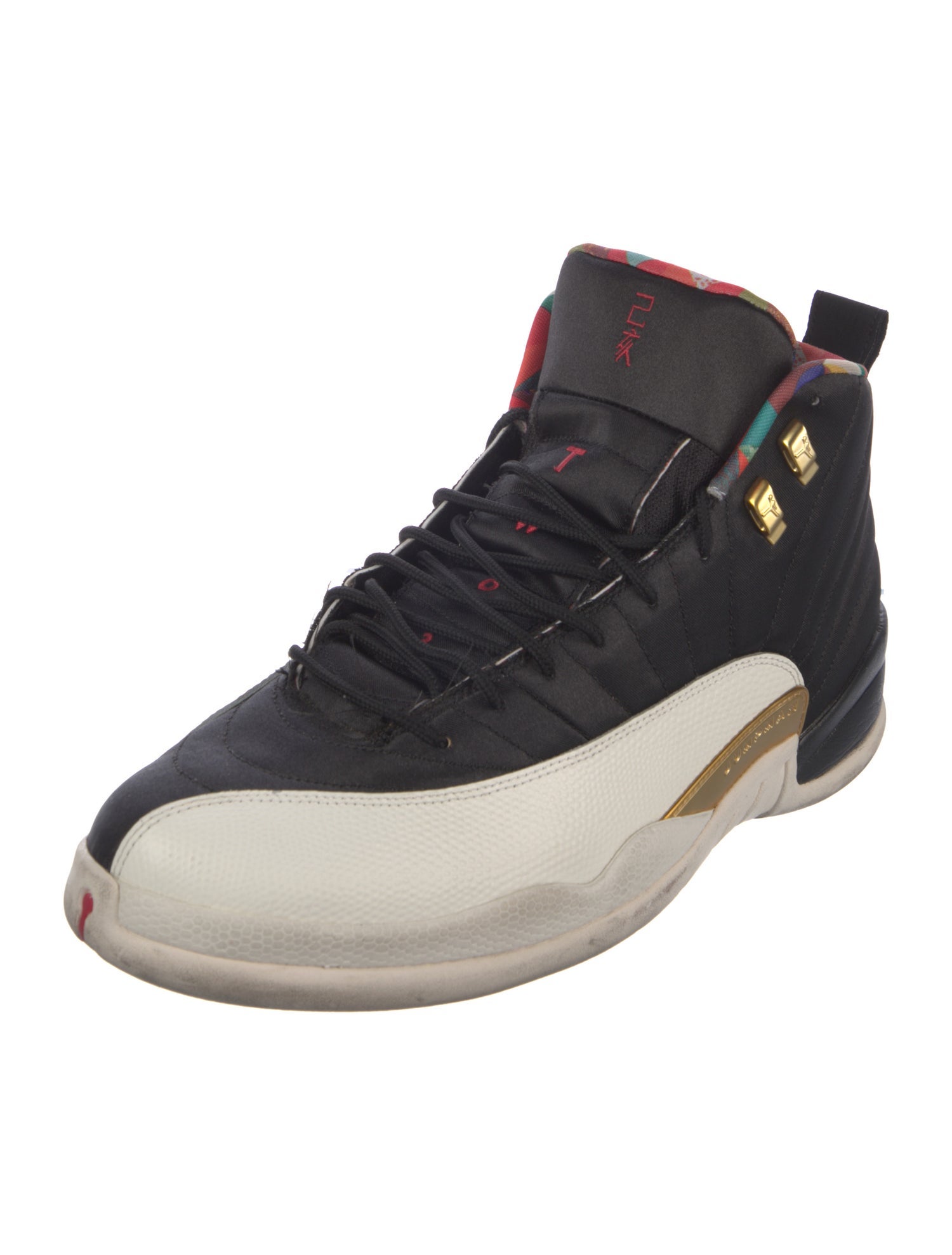 Jordan Leather Colorblock Pattern Sneakers
