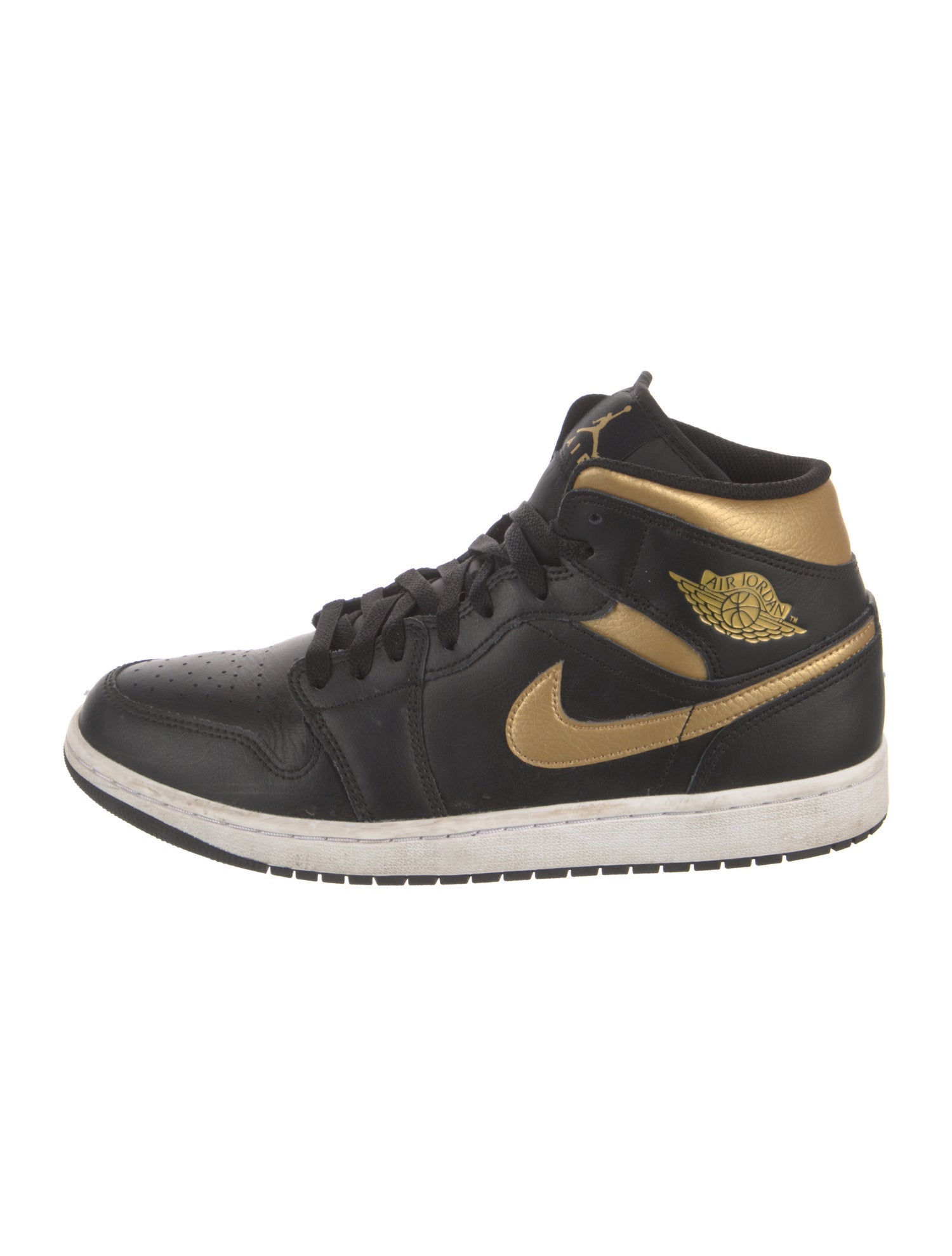 Jordan Leather Colorblock Pattern Sneakers