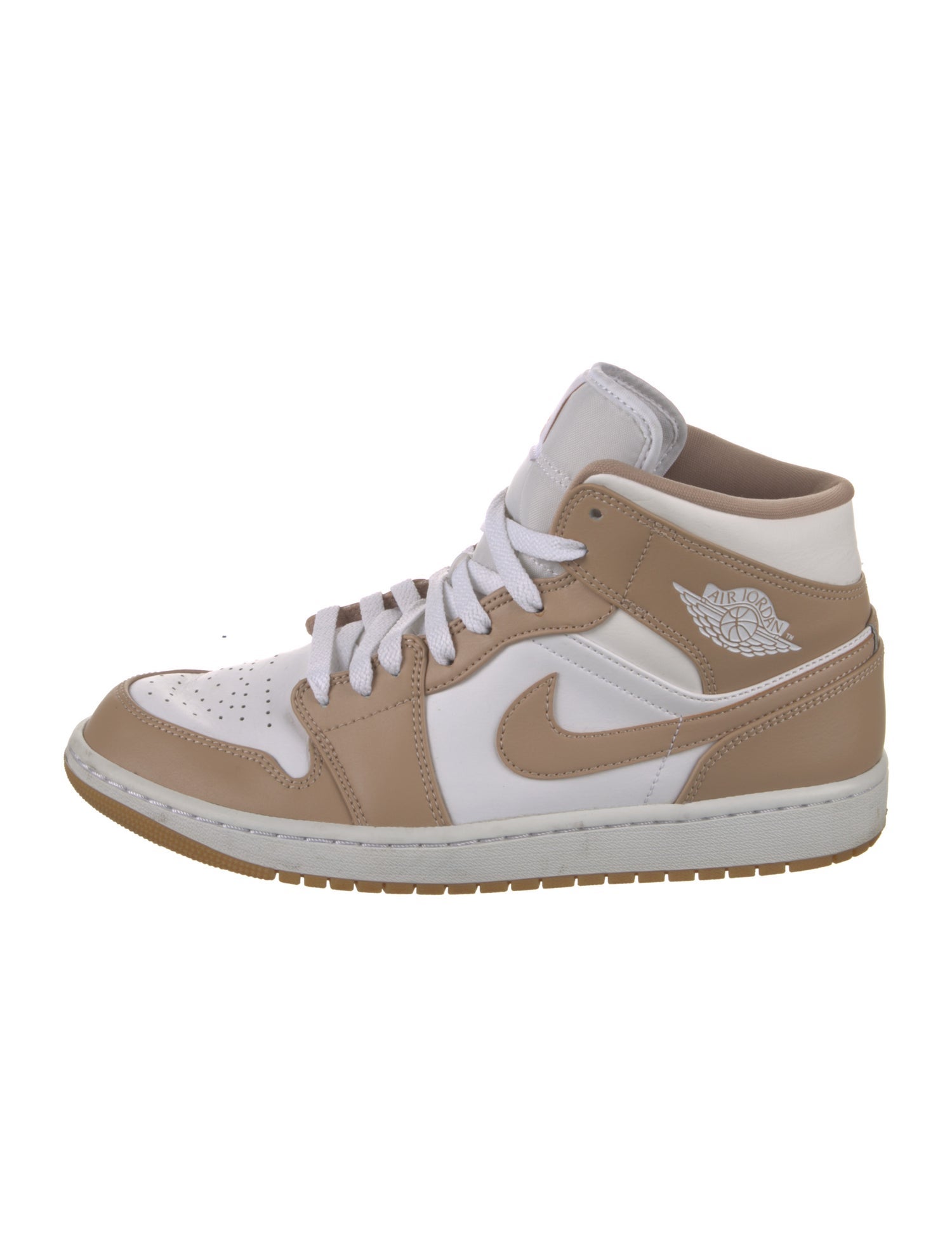 Jordan Leather Colorblock Pattern Sneakers
