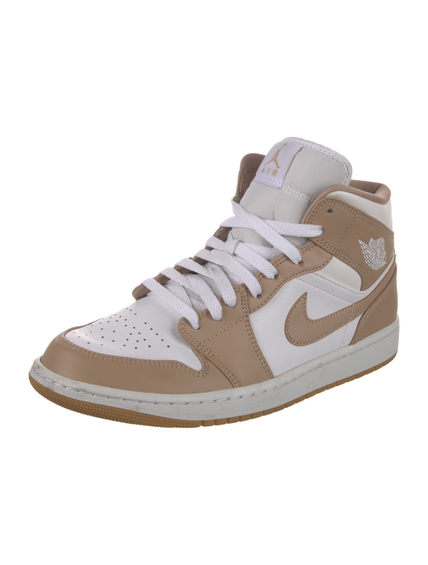 Jordan Leather Colorblock Pattern Sneakers