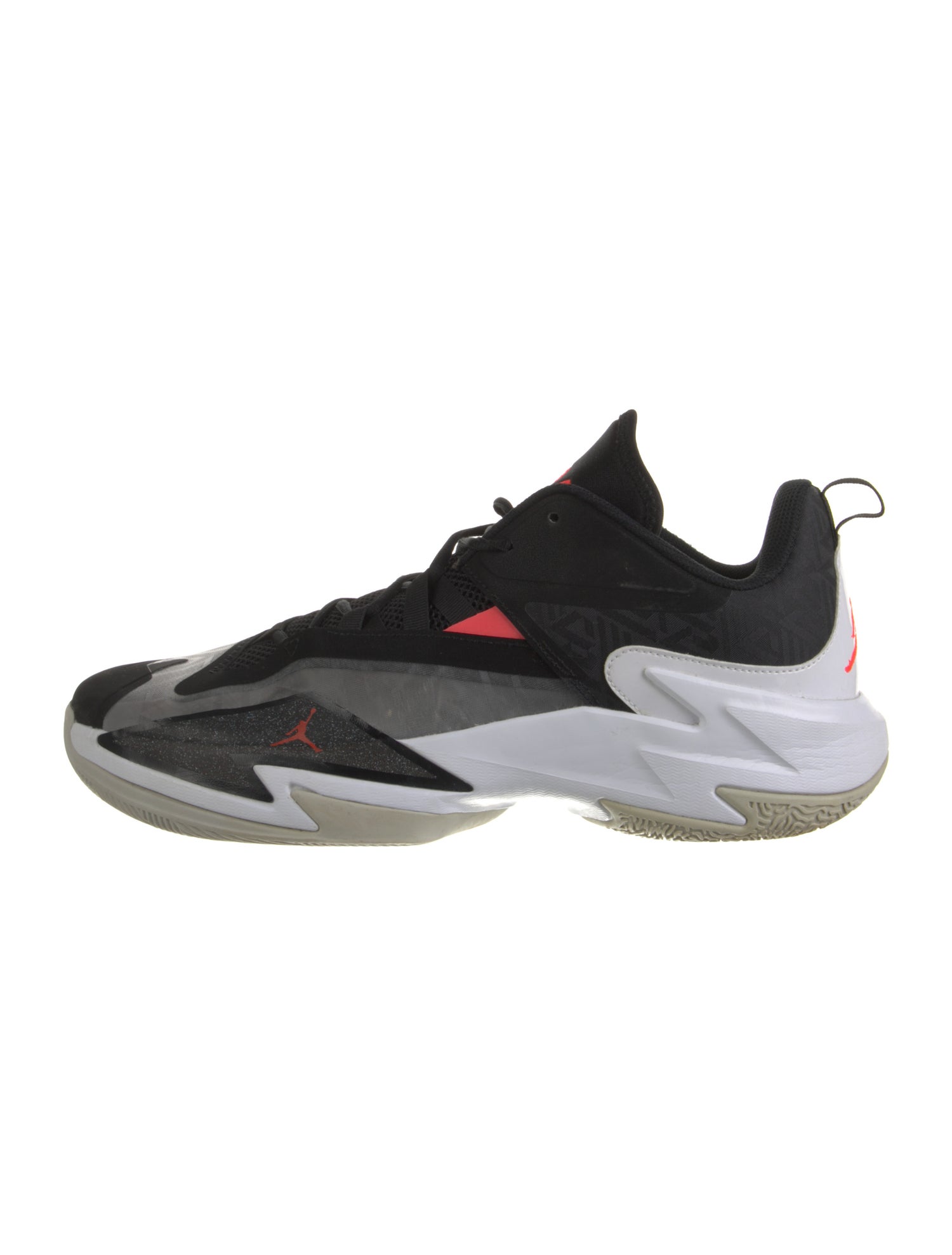 Jordan Leather Colorblock Pattern Athletic Sneakers