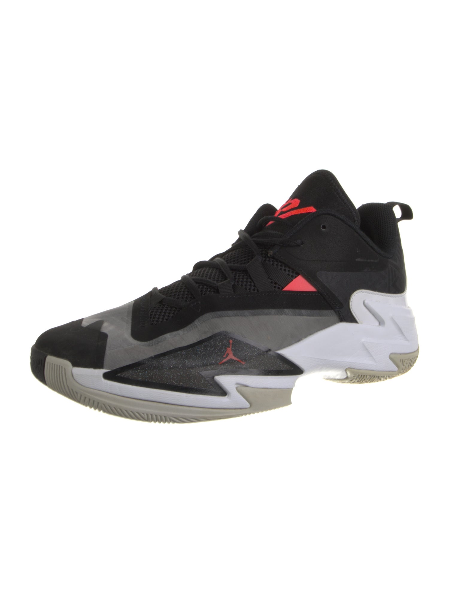 Jordan Leather Colorblock Pattern Athletic Sneakers