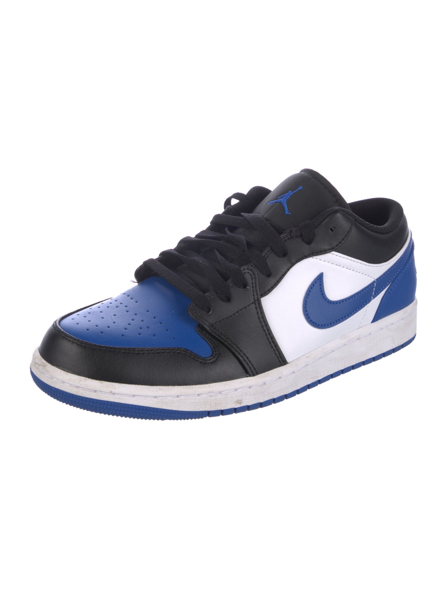 Jordan Leather Colorblock Pattern Sneakers