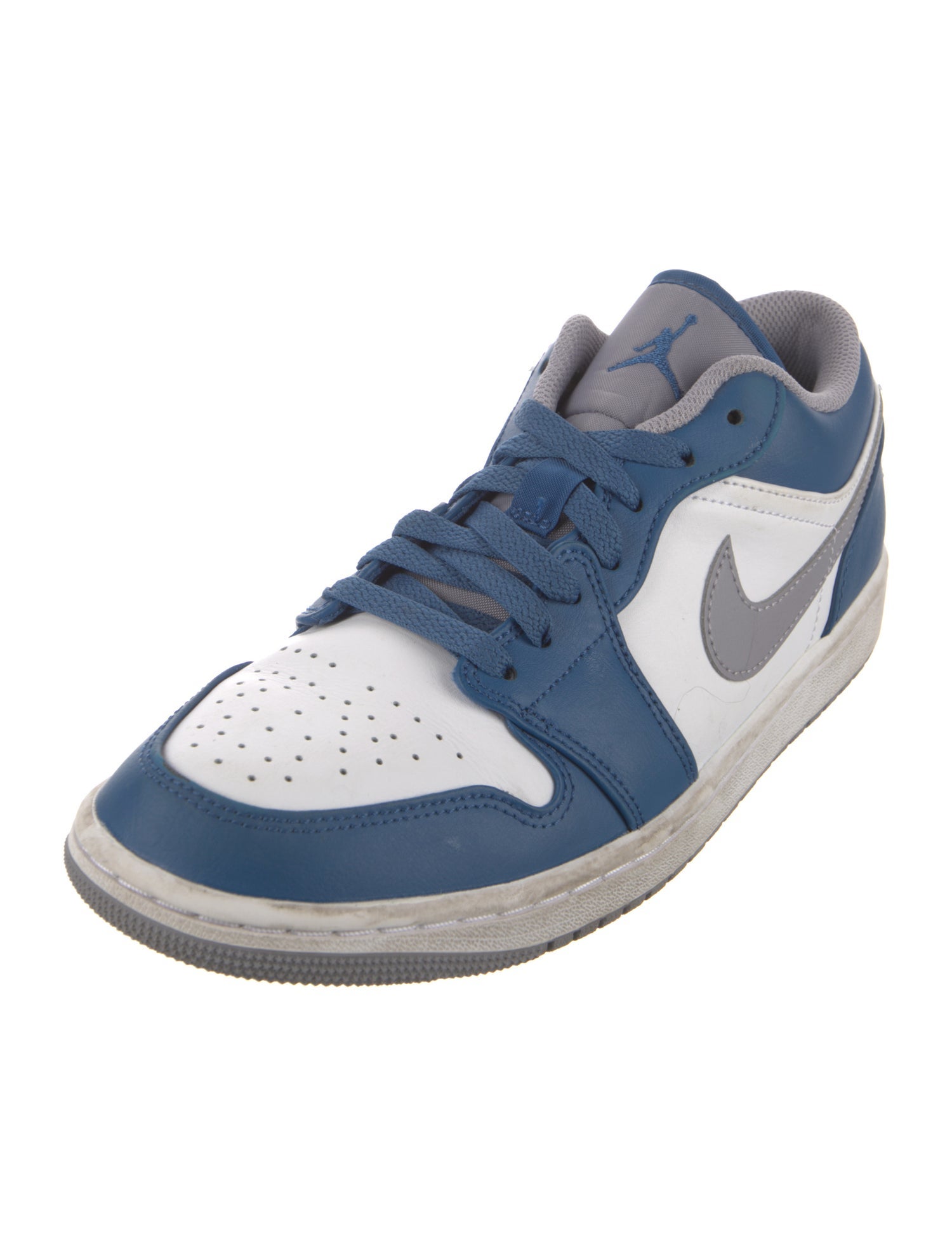 Jordan Leather Embroidered Accent Sneakers