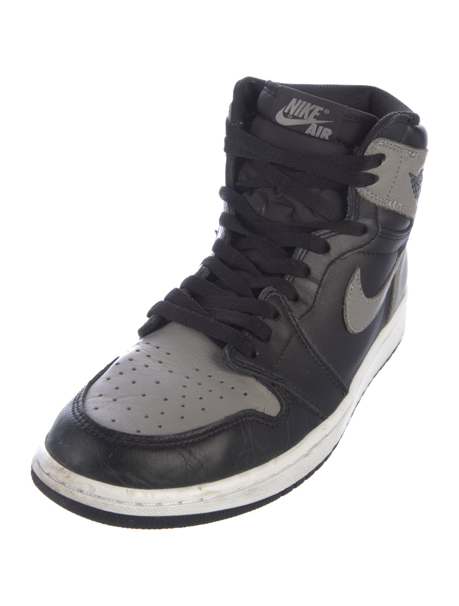 Jordan Leather Colorblock Pattern Sneakers