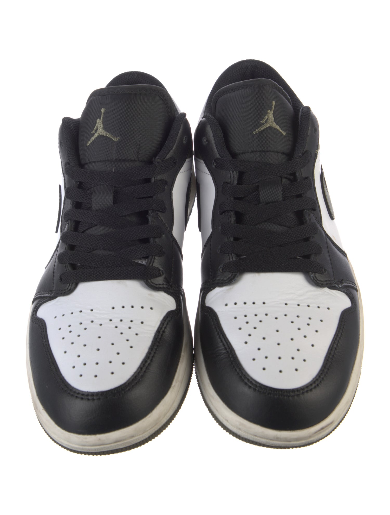 Jordan Leather Colorblock Pattern Sneakers