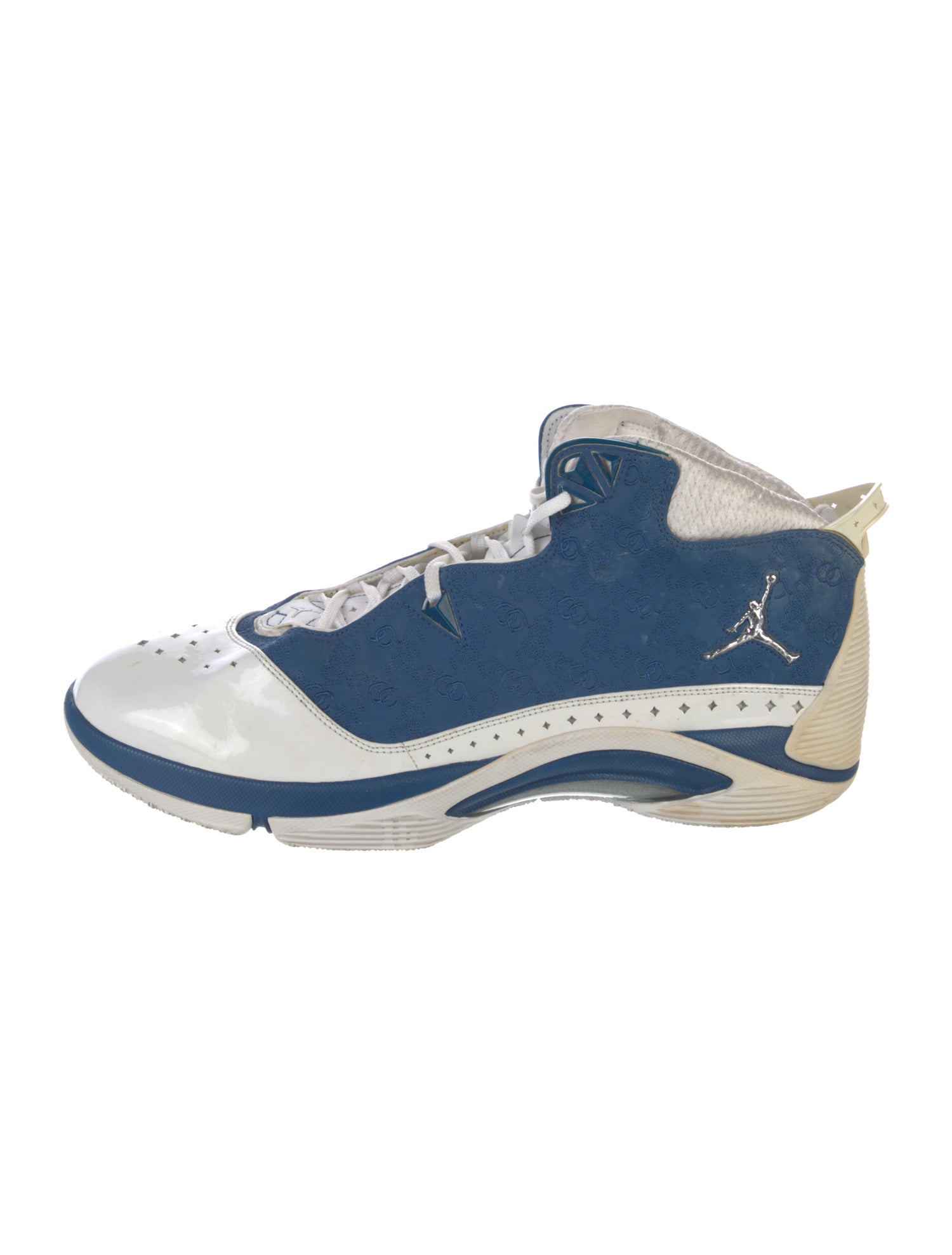 Jordan Leather Colorblock Pattern Sneakers