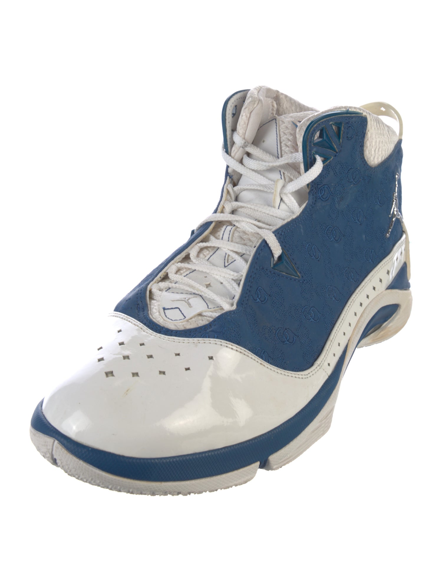 Jordan Leather Colorblock Pattern Sneakers