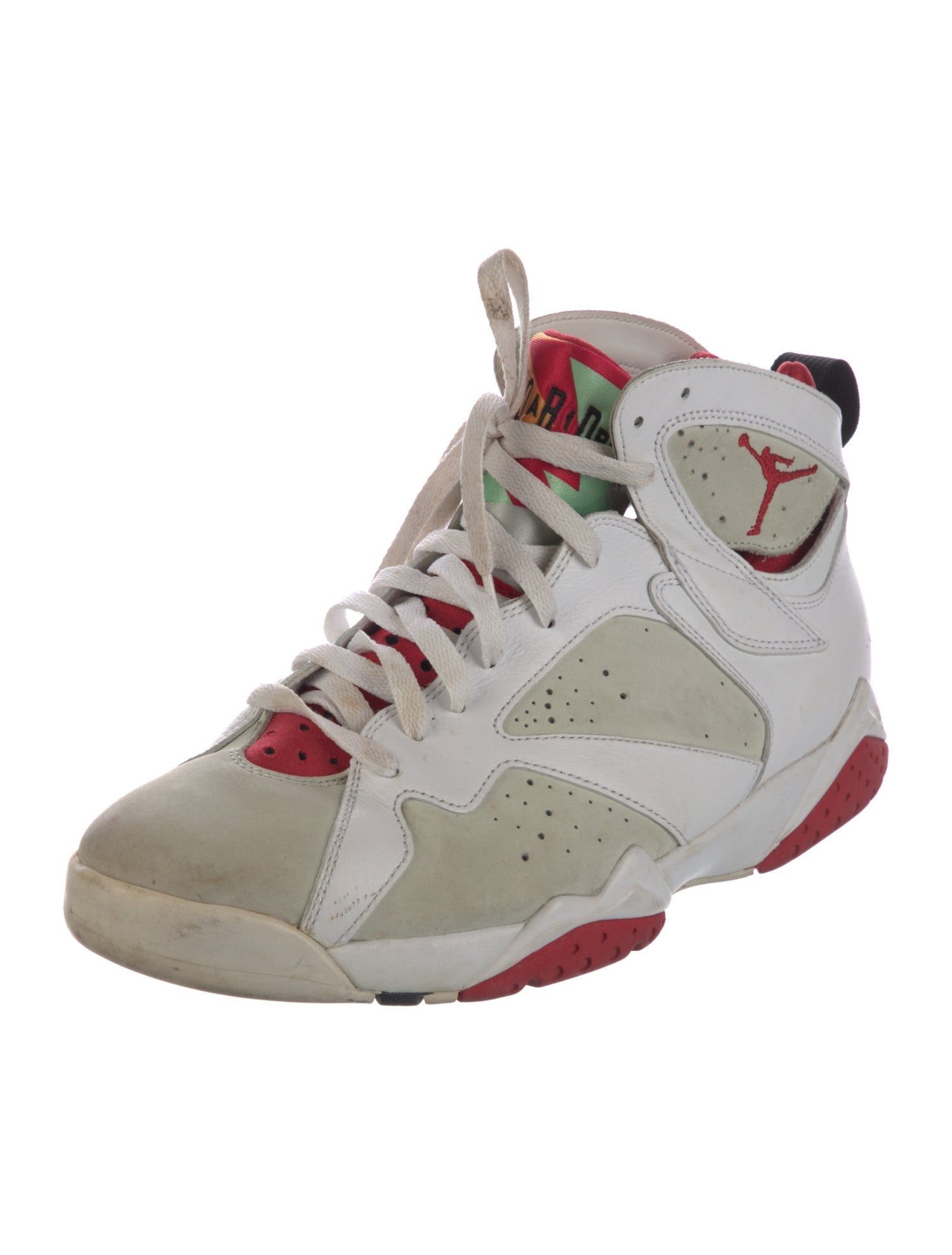Jordan Leather Colorblock Pattern Sneakers