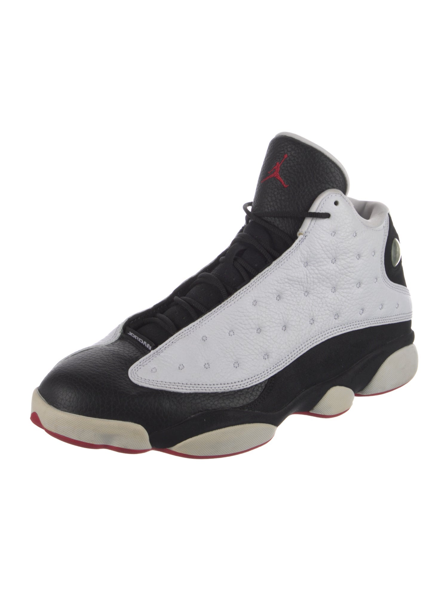 Jordan Leather Colorblock Pattern Sneakers