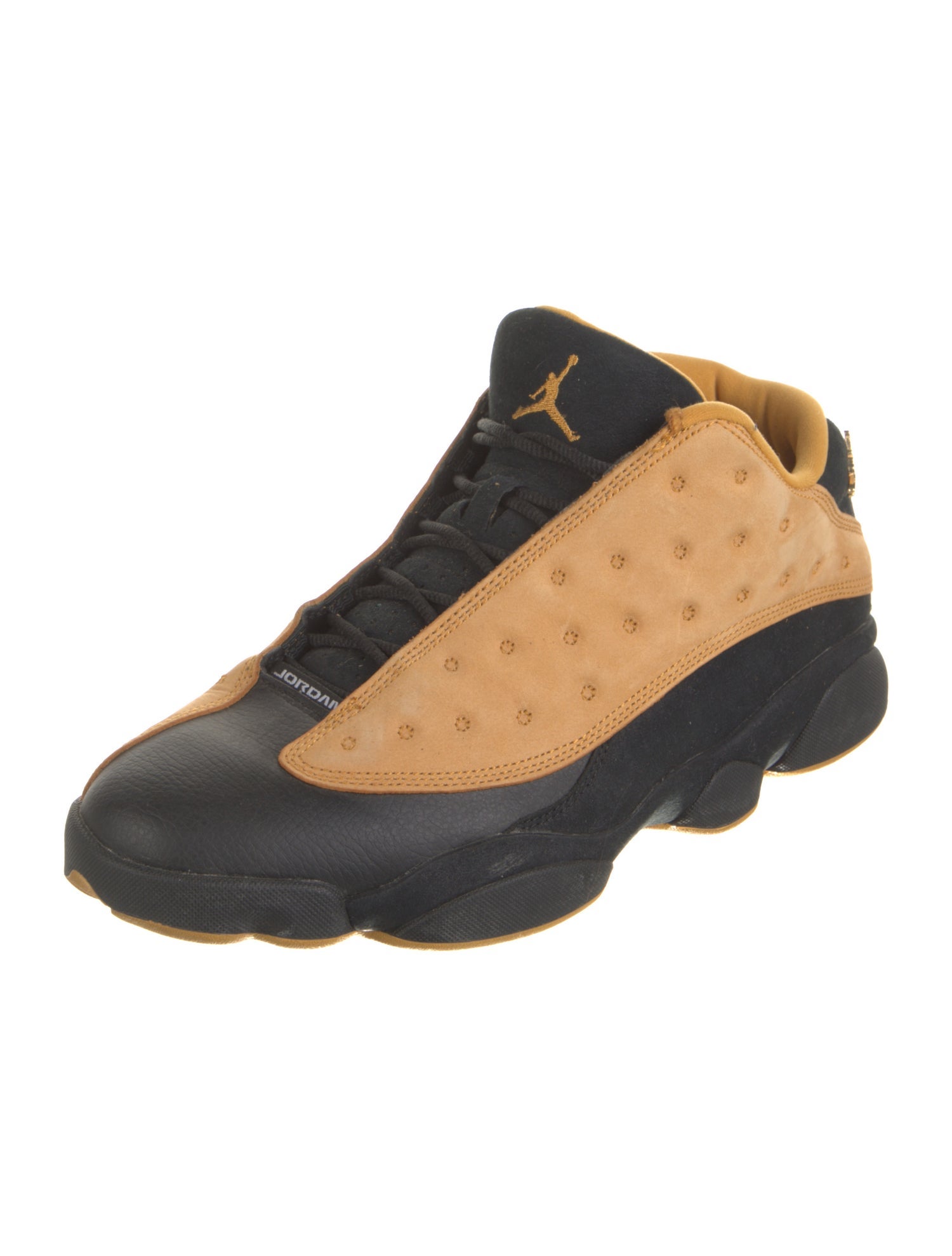 Jordan Leather Colorblock Pattern Sneakers