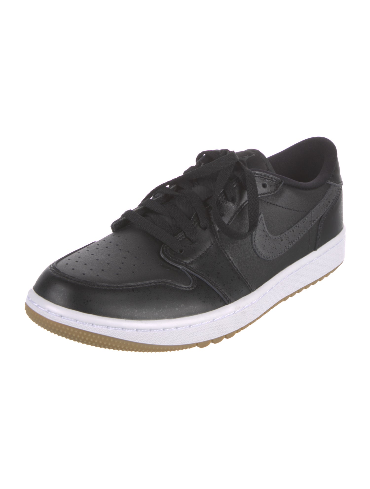 Jordan 1 Retro Low Golf Black Gum Athletic Sneakers