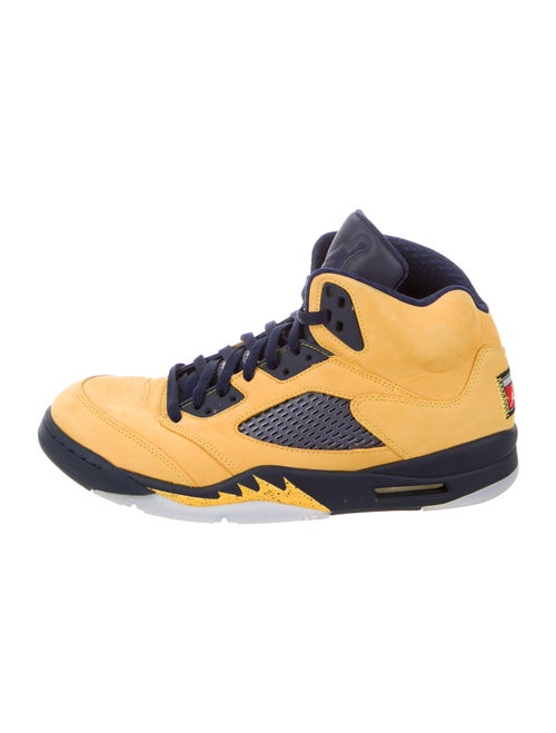 Jordan 5 Retro Michigan Sneakers Yellow