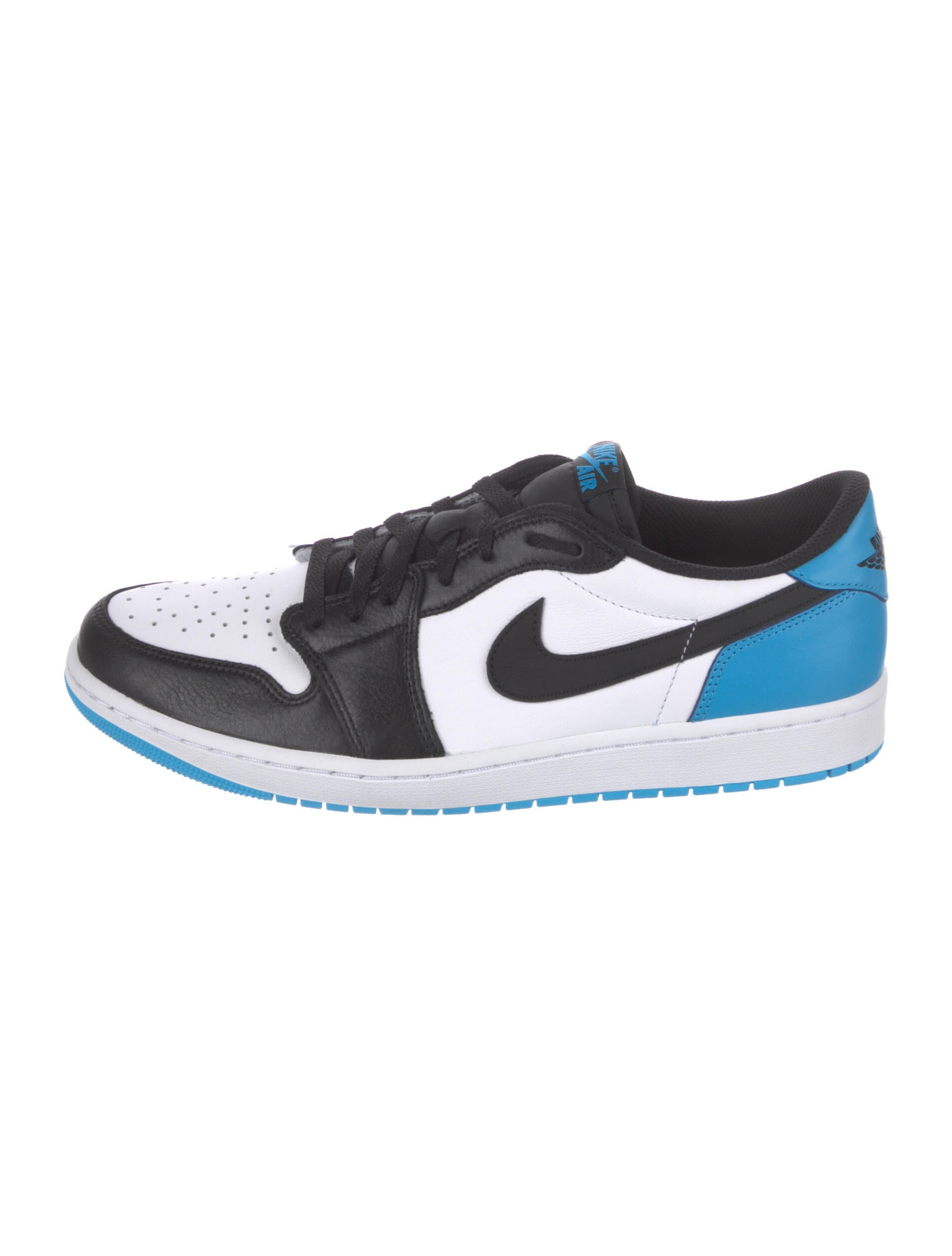 Jordan 1 Retro Low OG 'Powder Blue' Sneakers w/ Tags Black Sneakers