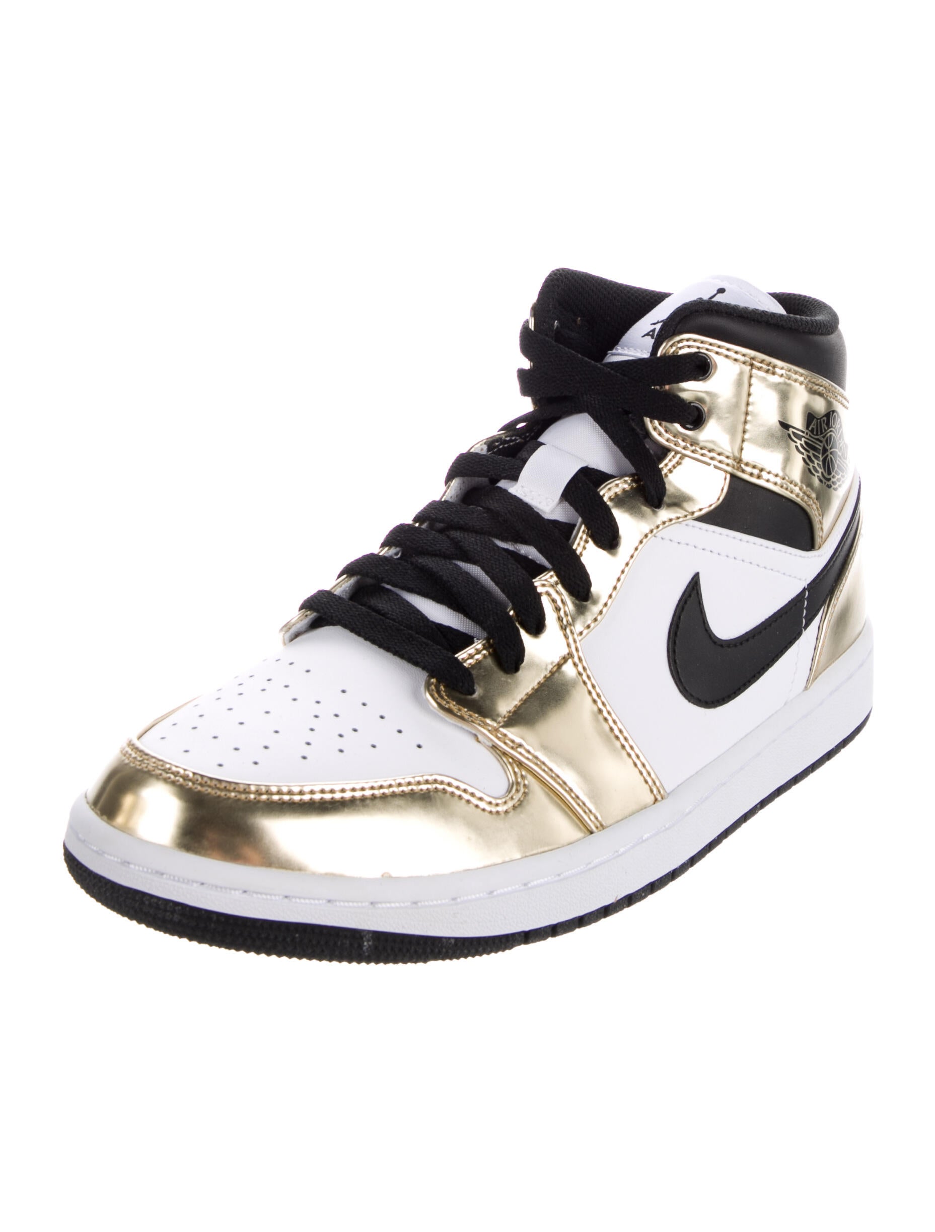 jordan black and gold sneakers