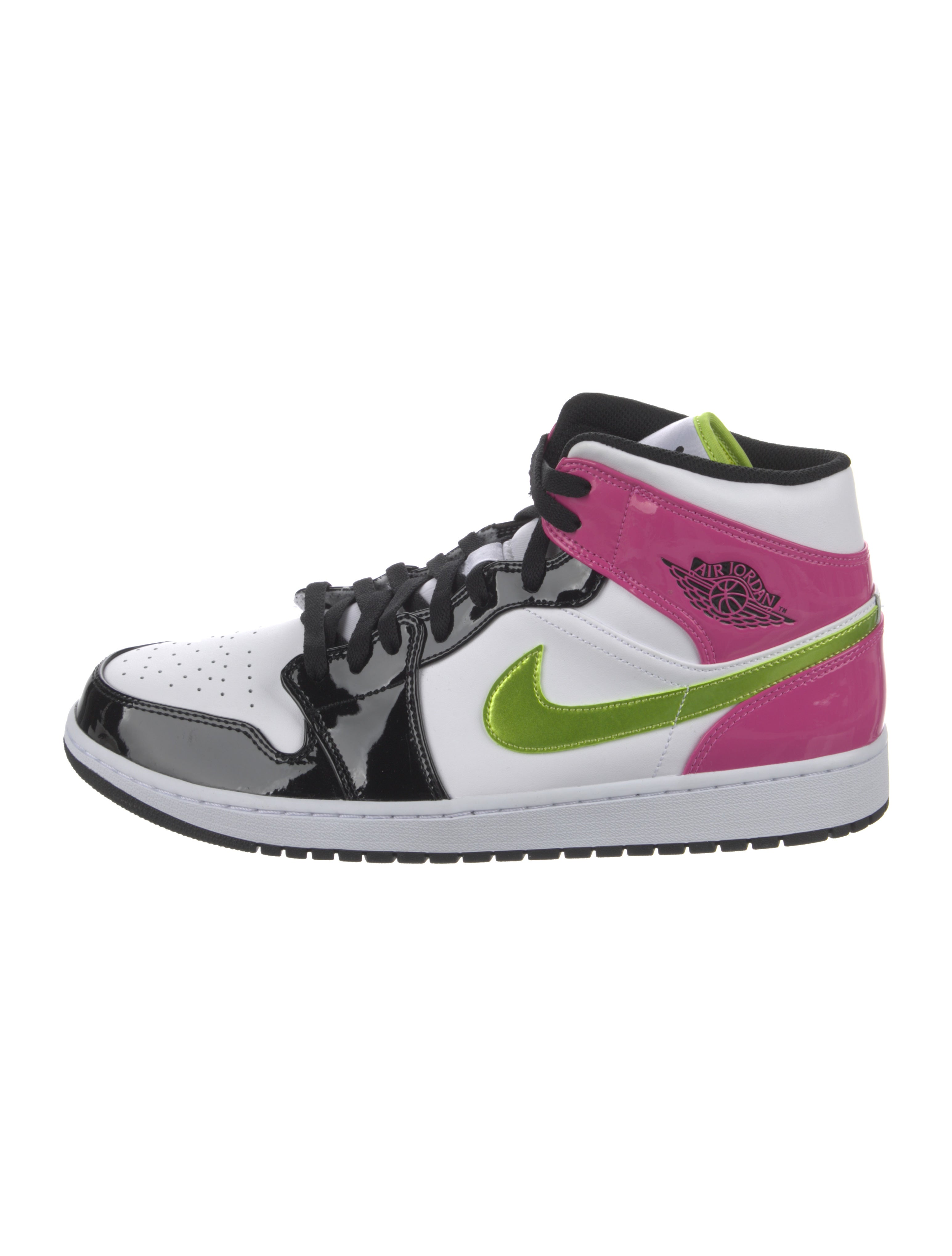 jordan 1 mid white black pink