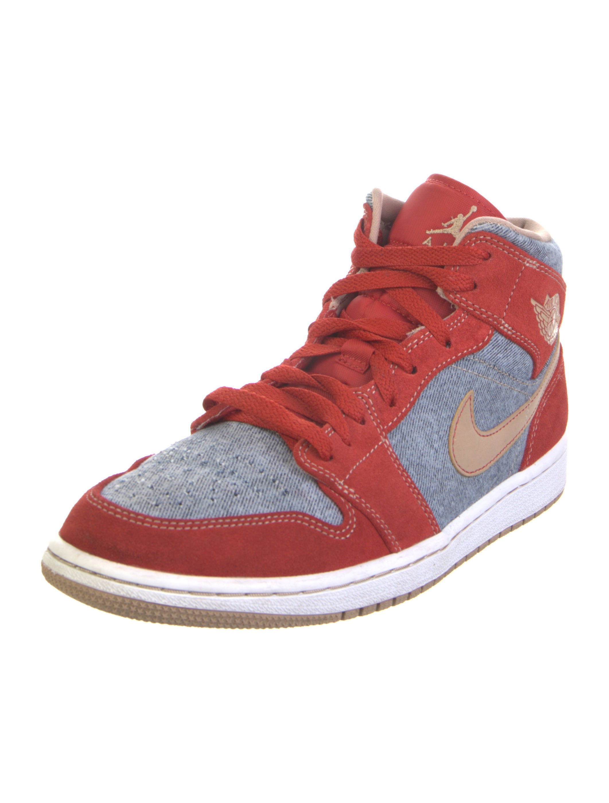 mens red jordan shoes