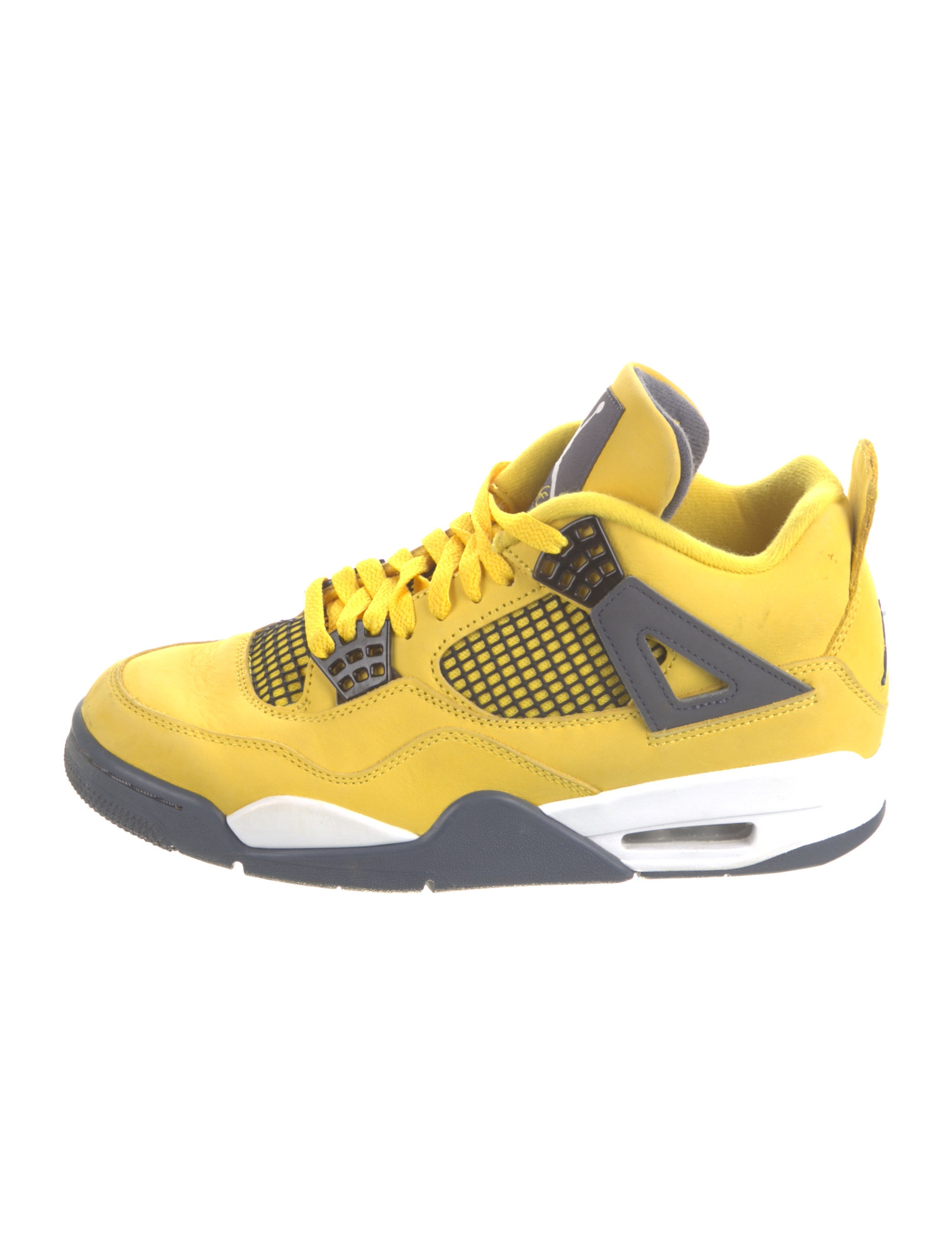 Jordan 4 Retro 'Lightning' Sneakers Yellow Sneakers, Shoes