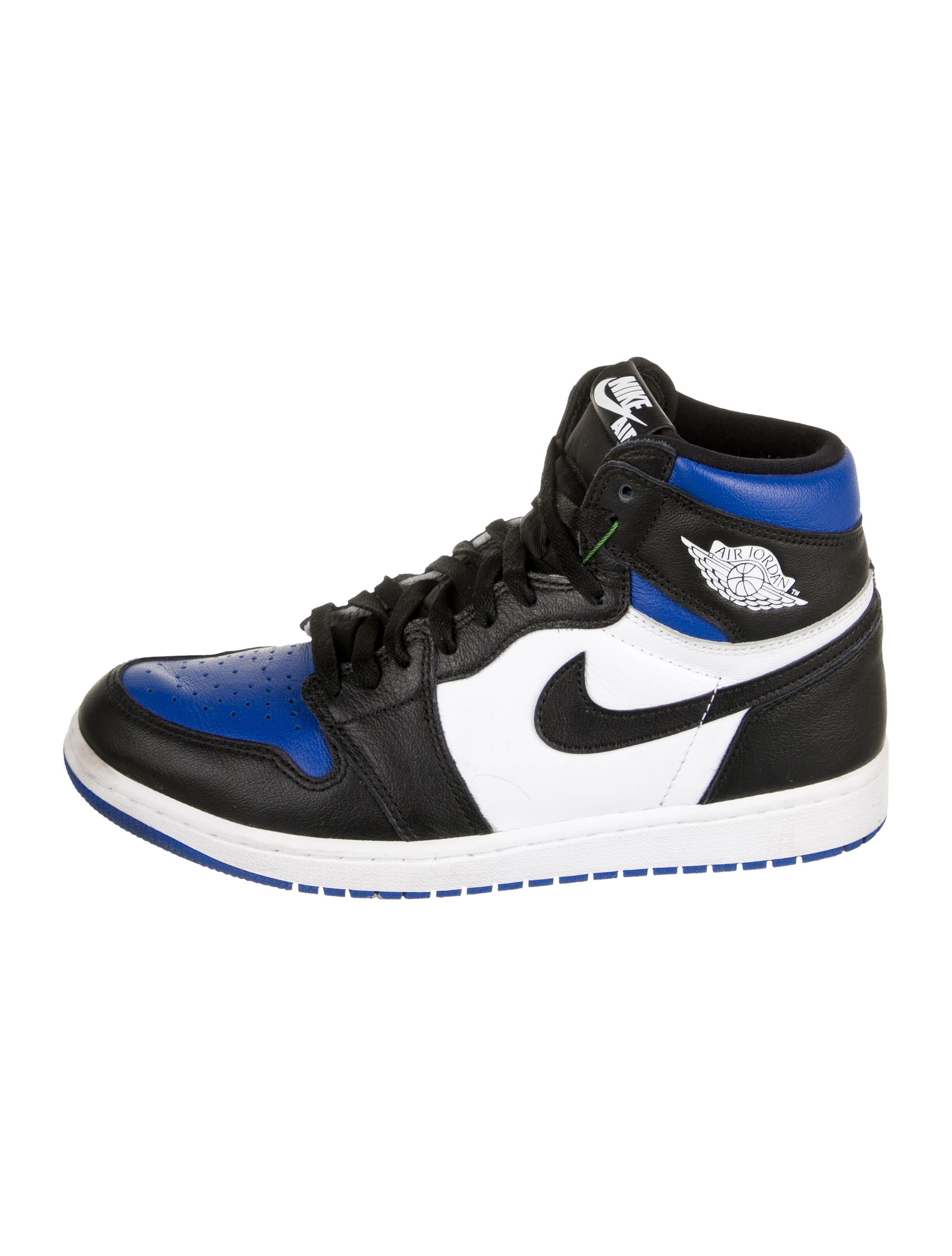 Jordan 1 Retro High 'Royal Toe' Sneakers Blue Sneakers, Shoes