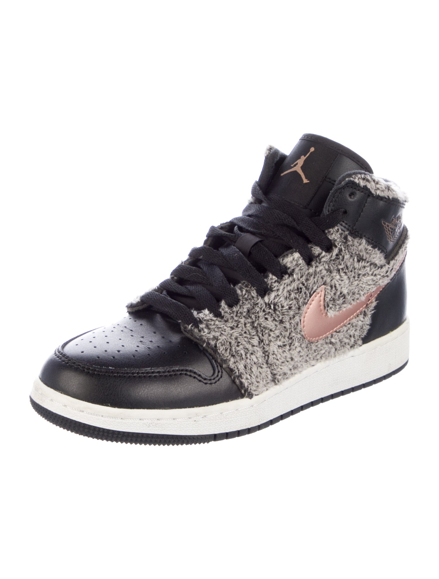 Jordan Jordan 1 Retro High Fleece Black Metallic Red Bronze (GS)