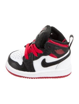 Jordan Infant Boys' 1 Mid White Gym Red (TD) Sneakers