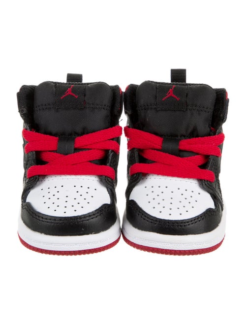 Jordan Infant Boys' 1 Mid White Gym Red (TD) Sneakers