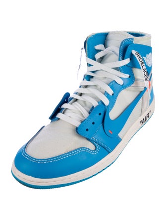 Off-White x Jordan 1 Retro High 'University Blue' Sneakers