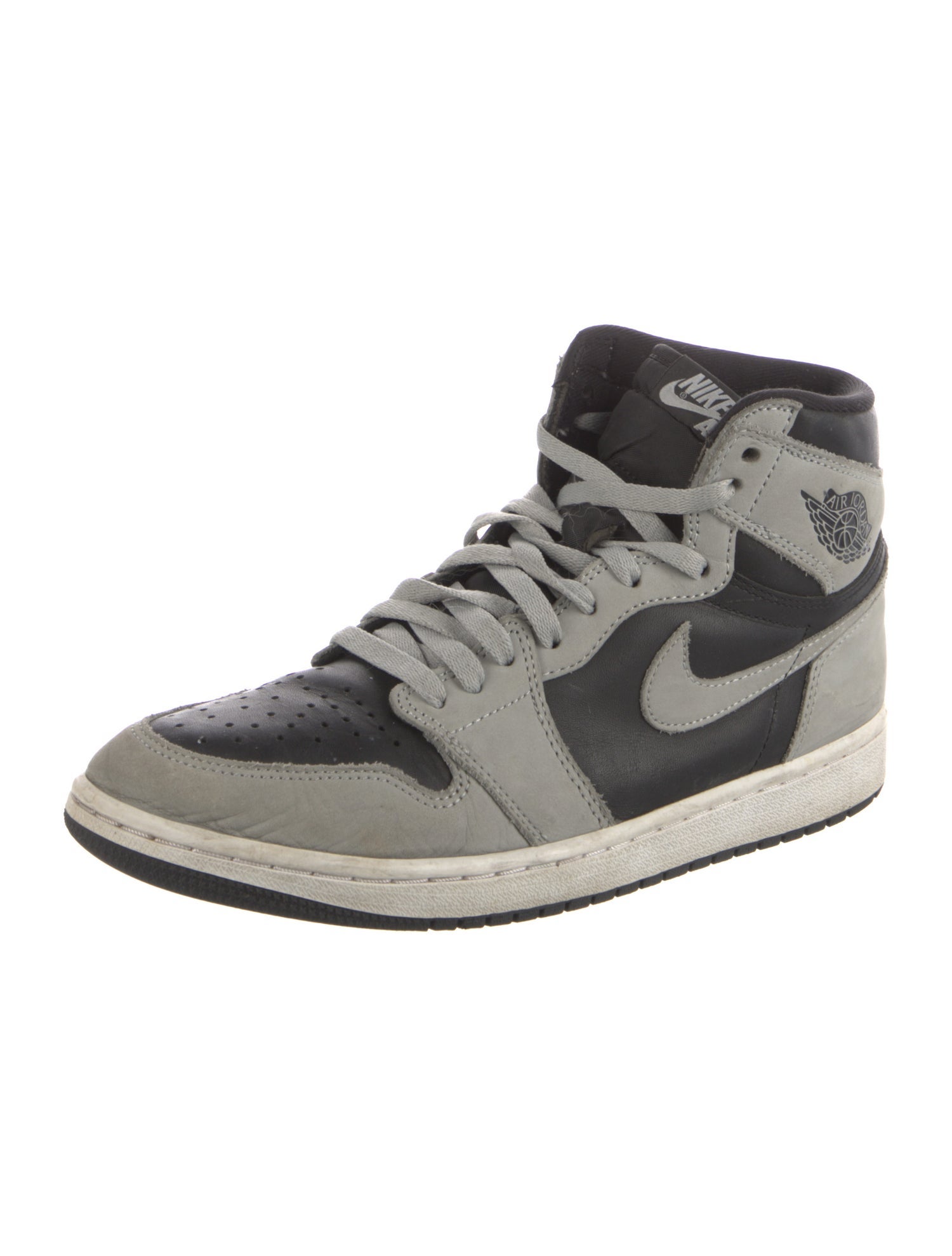 Jordan Leather Colorblock Pattern Sneakers