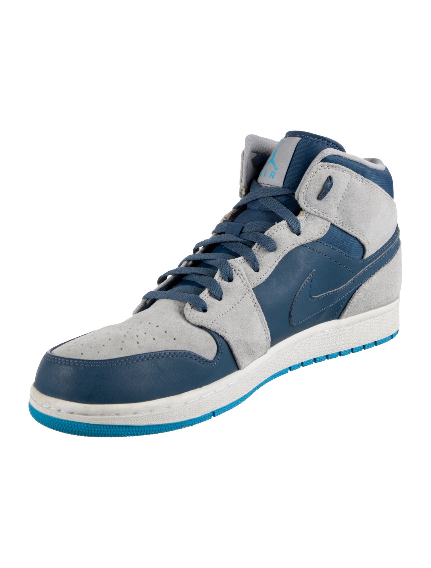 Jordan Leather Colorblock Pattern Sneakers