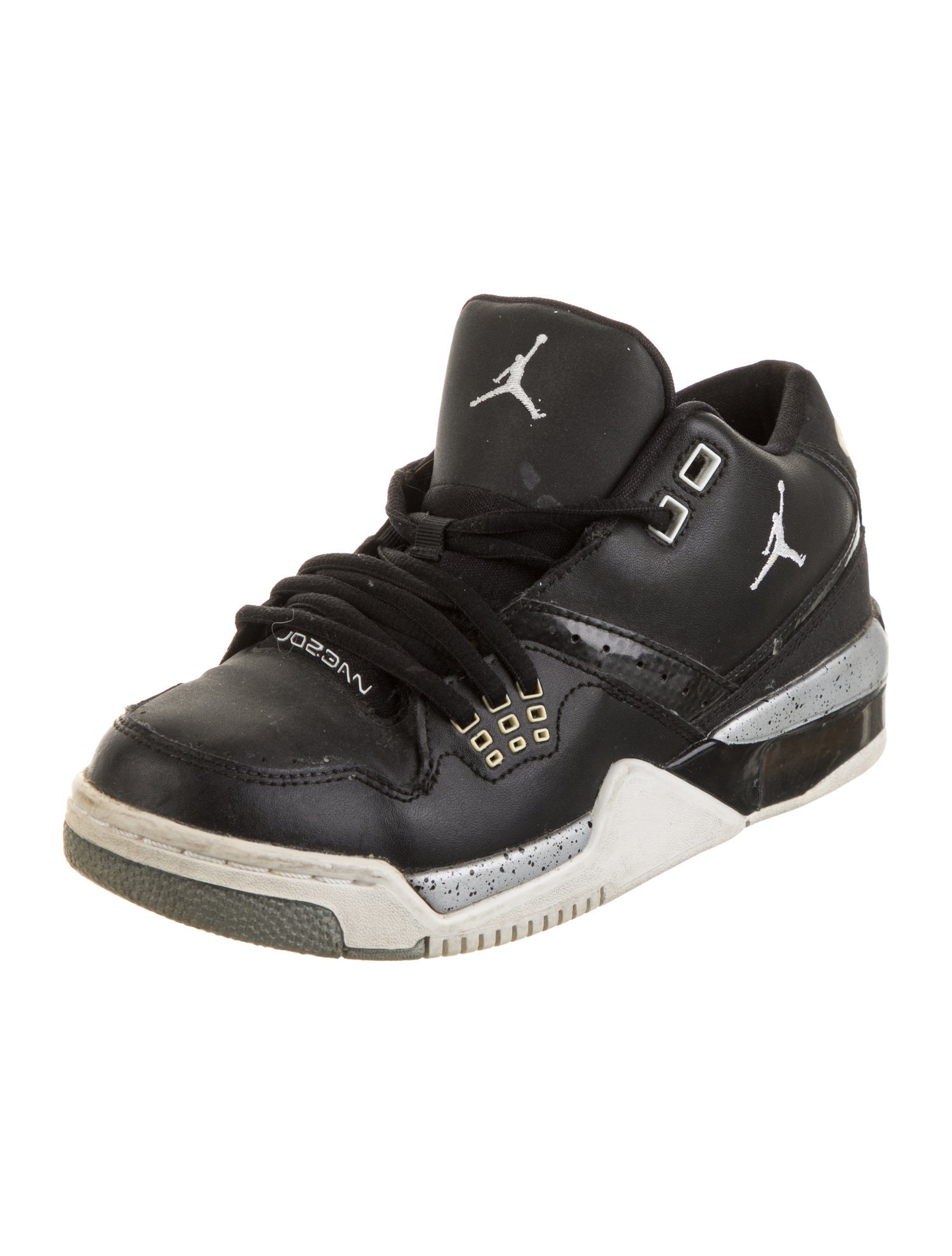 Jordan Kids' Flight 23 'Black Metallic Silver' Sneakers