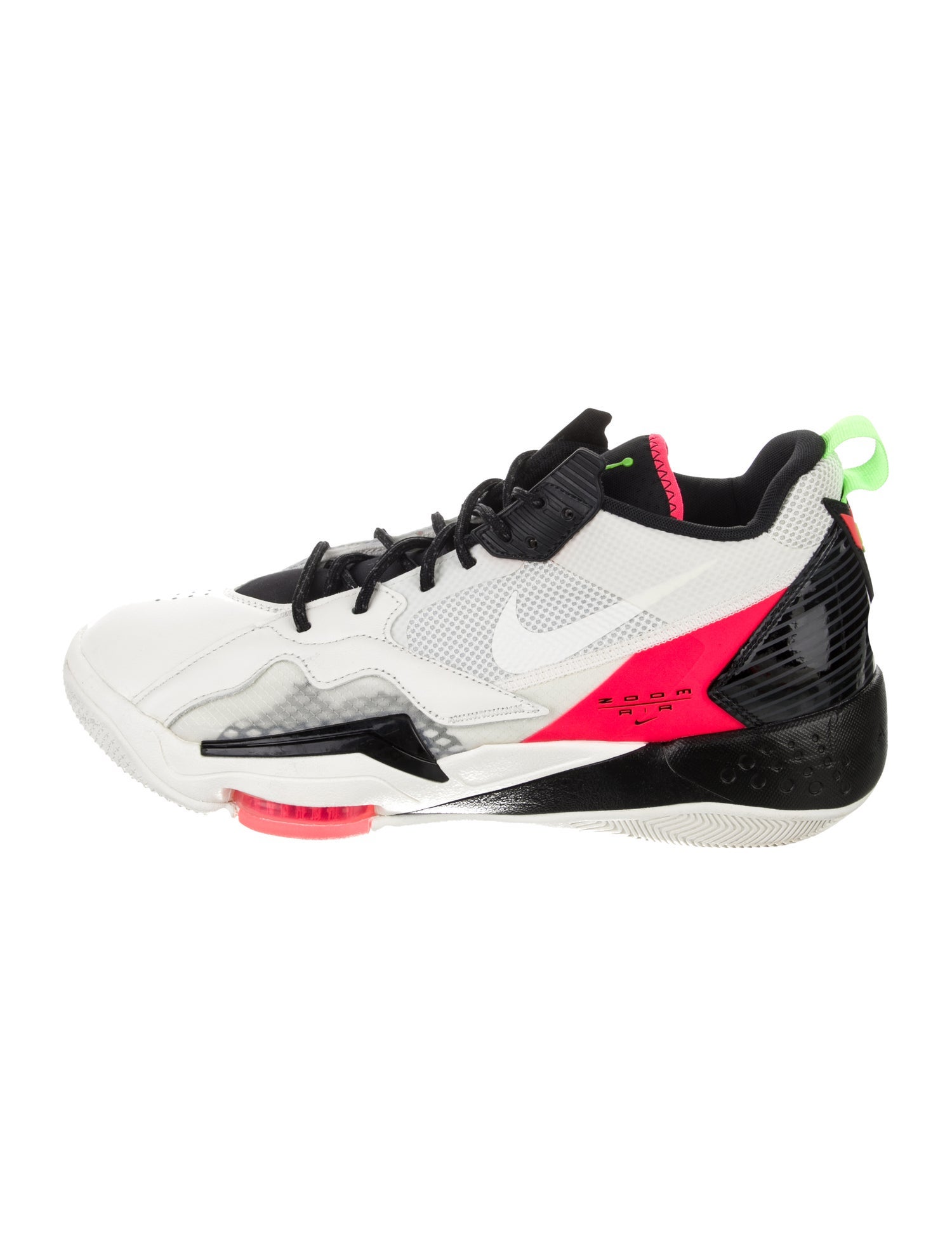 Jordan Zoom 92 Sail Flash Crimson Electric Green Athletic Sneakers