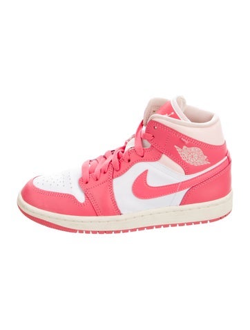 Jordan Sneakers 1 Mid 'Strawberries and Cream' 5.5