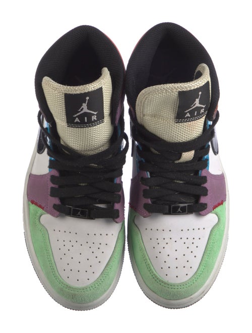 Jordan Leather Printed Wedge Sneakers