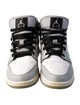 Jordan Boys' 1 Mid Light Smoke Grey GS Sneakers