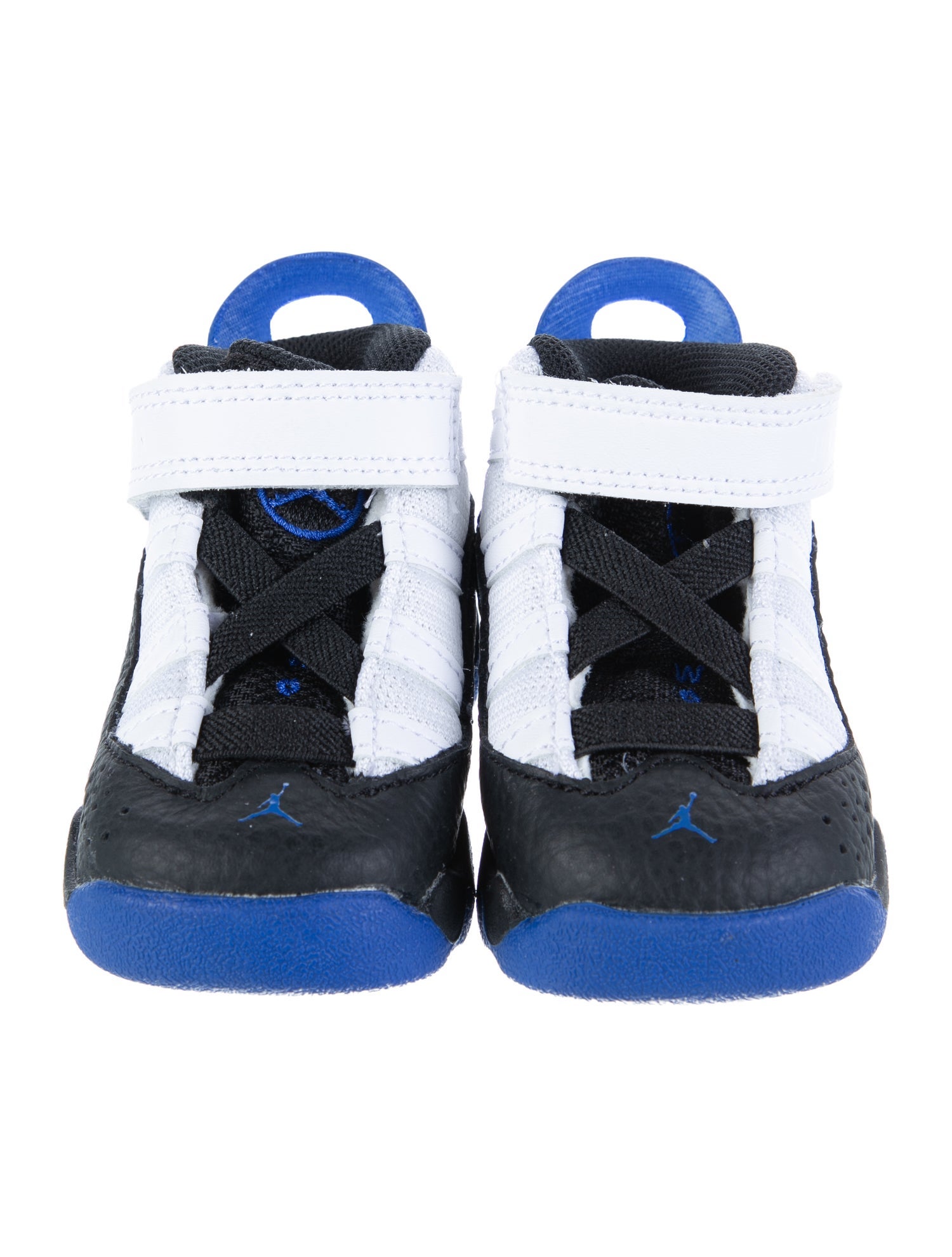 Jordan Infant Boys' 6 Rings White Black Game Royal (TD) High Top Sneakers