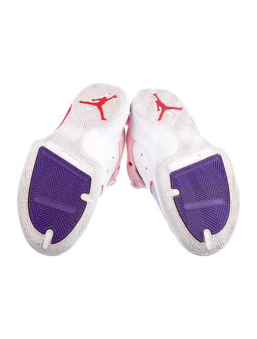Jordan White artic Punch purple University Red